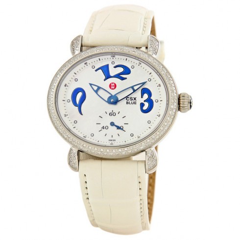 Michele CSX Blue Diamond White Ladies Watch MWW03E000065 watches