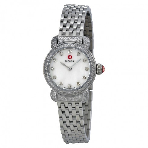Michele CSX Diamond Mother of Pearl Dial Stainless Steel Ladies Watch MWW03A000235 watches