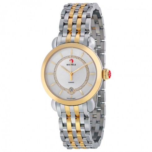 Michele CSX Elegance Mother of Pearl Dial Two-tone Ladies Watch MWW03T000064 watches