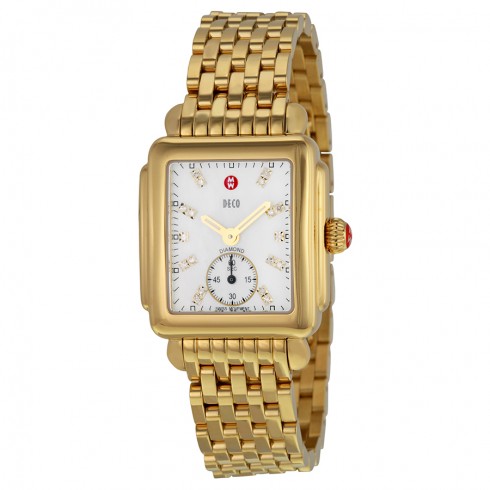 Michele Deco 16 Ladies Mother of Pearl Dial with Diamond Watch MWW06V000004 watches