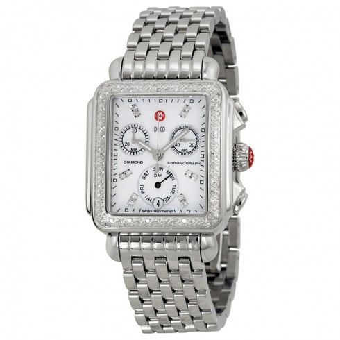 Michele Deco Day Mother of Pearl Dial Diamond Ladies Watch MWW06P000099 watches