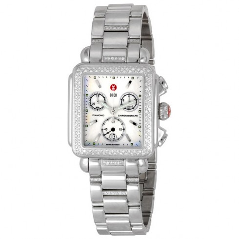 Michele Deco Diamond 3-Link Diamond Bracelet MWW06A000549 watches