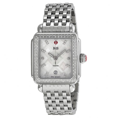 Michele Deco Diamond Geometric Mosaic Ladies Watch MWW06T000069 watches