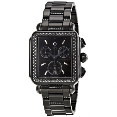 Michele Deco Diamond Noir Ladies Watch MWW06A000774 watches