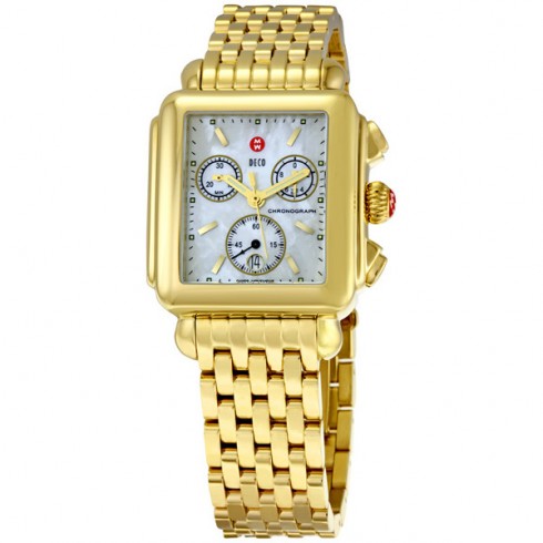 Michele Deco Gold Tone Ladies Watch MWW06A000210 watches