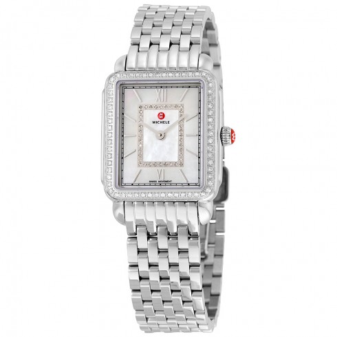 Michele Deco II Mother of Pearl Diamond Dial Ladies Watch MWW06I000001 watches