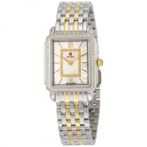 Michele Deco II Mother of Pearl Diamond Dial Ladies Watch MWW06I000004 watches