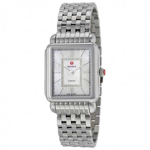 Michele Deco II Mother of Pearl Stainless Steel Ladies Watch MWW06X000015 watches