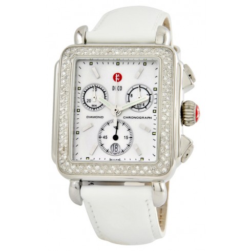 Michele Deco Ladies Diamond Chronograph Watch MWW06A000005 watches