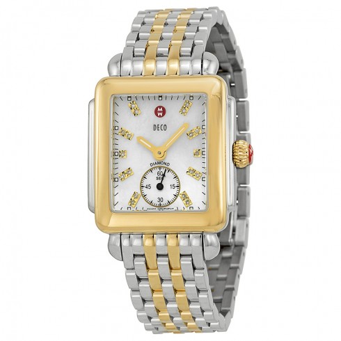 Michele Deco Mother of Pearl Dial Two-tone Ladies Watch MWW06V000042 watches