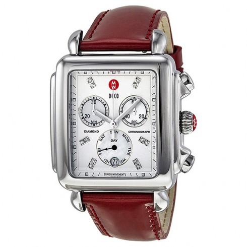 Michele Deco XL Chronograph Mother of Pearl Ladies Watch MWW06Z000009 watches