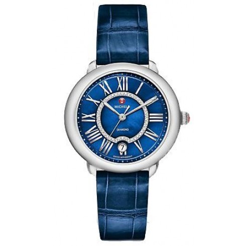 Michele Serein Blue Mother of Pearl Dial Ladies Watch MWW21B000072 watches