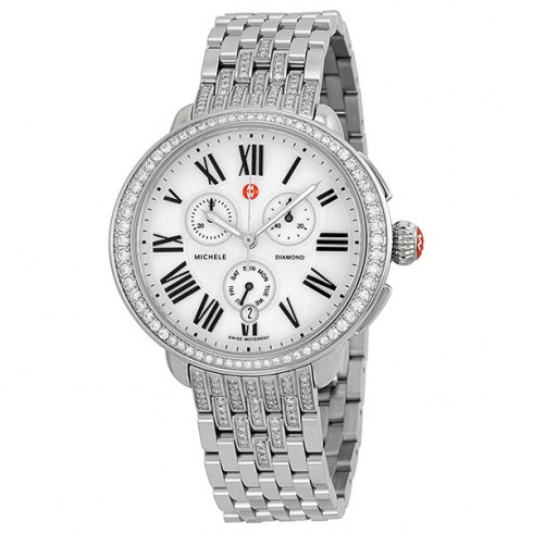 Michele Serein Glamour Chronograph Diamond Ladies Watch MWW21C000002 watches