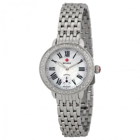 Michele Serein Mother of Pearl Dial Stainless Steel Ladies Watch MWW21E000001 watches
