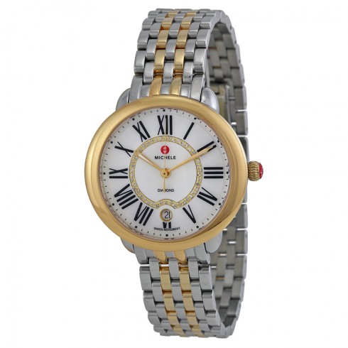 Michele Serein Mother of Pearl Dial Two-tone Ladies Watch MWW21B000015 watches