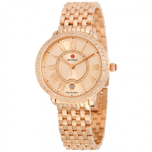 Michele Serein Rose Diamond Dial Ladies Watch MWW21B000078 watches