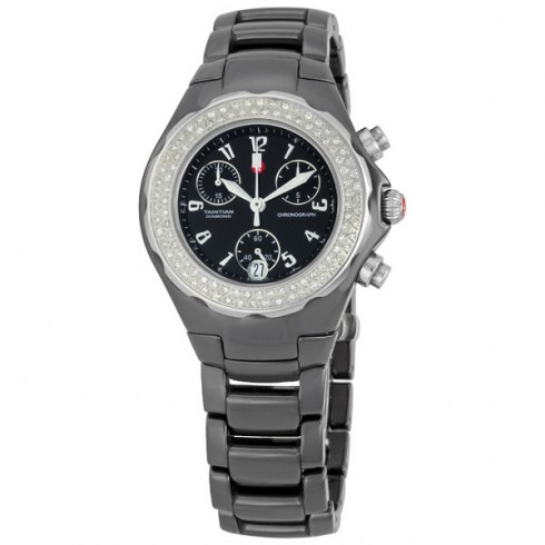 Michele Tahitian Ceramic Black Diamond Ladies Watch MWW12A000005 watches