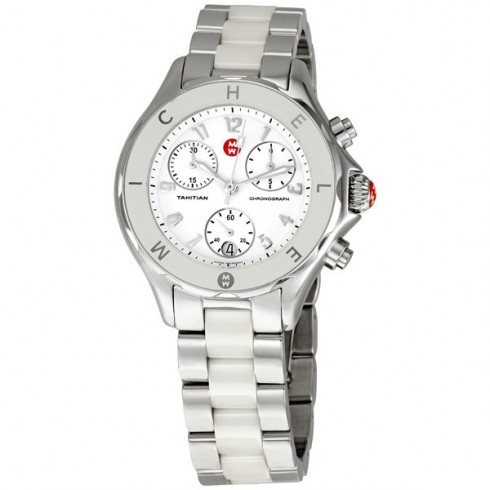 Michele Tahitian Ceramic White Ladies Watch MWW12E000002 watches