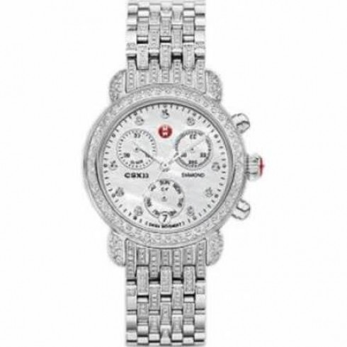 Michele Tahitian Chronograph Mother of Pearl Dial Stainless Steel Ladies Watch MWW03S000001 watches