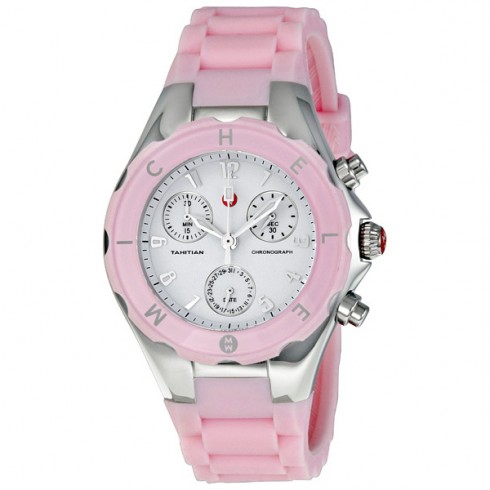 Michele Tahitian Jelly Bean Barely Pink Chronograph Ladies Watch MWW12D000021 watches