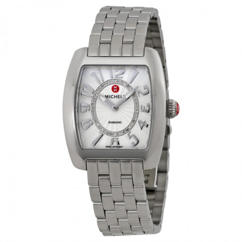 Michele Urban Mini Silver Dial Stainless Steel Ladies Watch MWW02A000585 watches