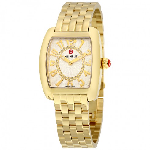 Michele Urban Mini Silver Diamond Dial Ladies Watch MWW02A000596 watches