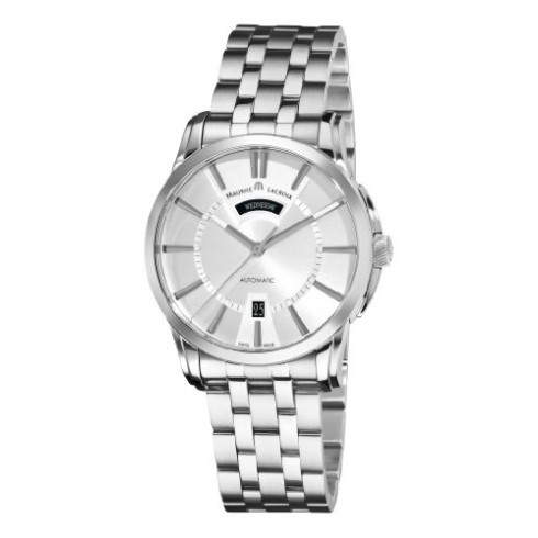 Maurice Lacroix Pontos Day/ Date Silver Dial Men's Watch PT6158-SS00213E watches