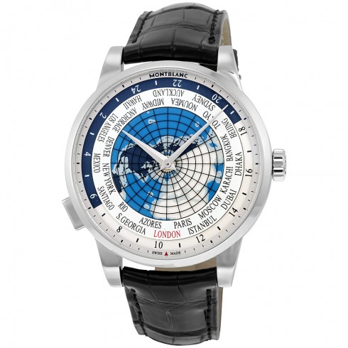 Montblanc Heritage Spirit Orbis Terrarum World Map Automatic Men's Watch 112308 watches
