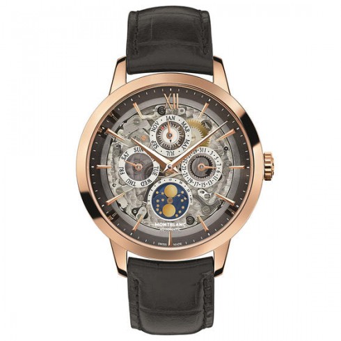 Montblanc Heritage Spirit Perpetual Calendar 18K Red Gold Men's Watch 112310 watches