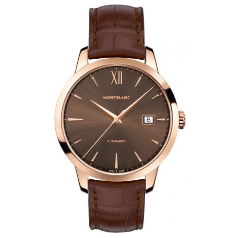 Montblanc Meisterstuck Heritage Brown Dial 18K Rose Gold Automatic Men's Watch 111875 watches