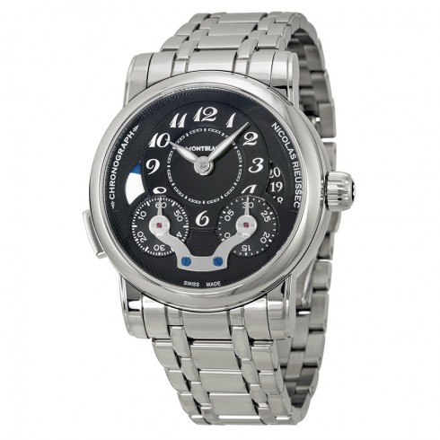 Montblanc Nicolas Rieussec Automatic Chronograph Black Dial Stainless Steel Men's Watch 109996 watches