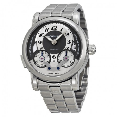 Montblanc Nicolas Rieussec Monopusher Chronograph Stainless Steel Men's Watch 102336 watches