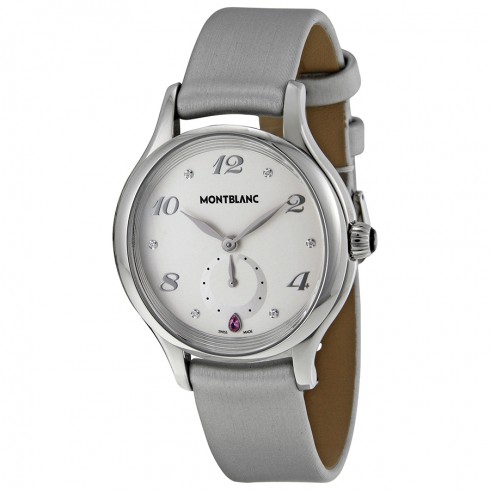 MontBlanc Princesse Grace de Monaco White Dial Leather Ladies Watch 107335 watches