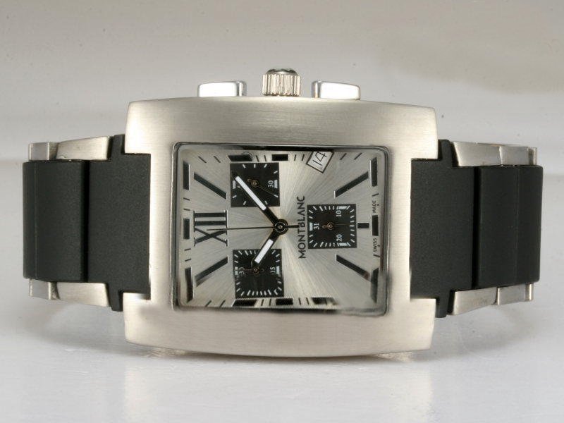 Montblanc Profile Chronograph 08488 Quartz Chronograph White Dial 33.5x43mm Watch watches