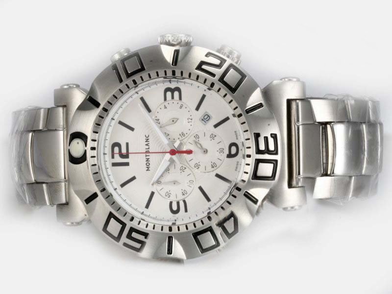 Montblanc Sport Chronograph 03274 Mens 47mm Quartz Chronograph Watch watches