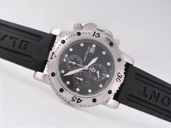 Montblanc Sport Chronograph 35777 Stainless Steel Case 46mm Watch watches