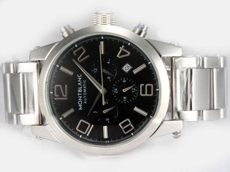 Montblanc Star Automatic 35871 Mens Round White Stainless Steel Strap Watch watches