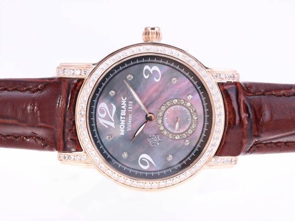 Montblanc Star Automatic 38275 Purple Dial Rose Gold Case 31mm Watch watches