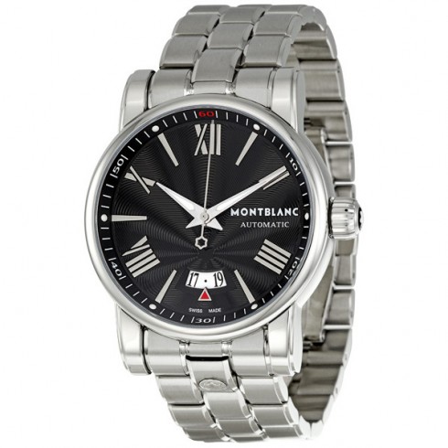 Montblanc Star Black Dial Stainless Steel Automatic Men's Watch 102340 watches