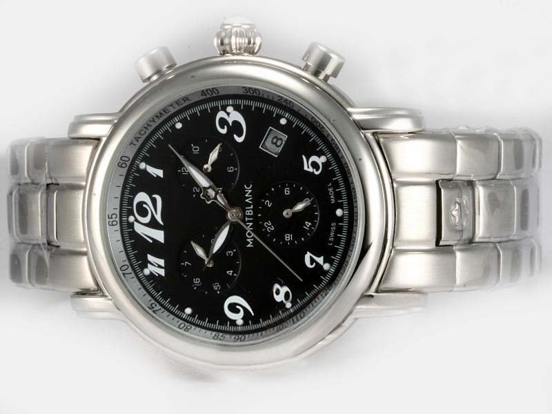 Montblanc Star Chronograph 03282 Automatic 40mm Black Dial Watch watches