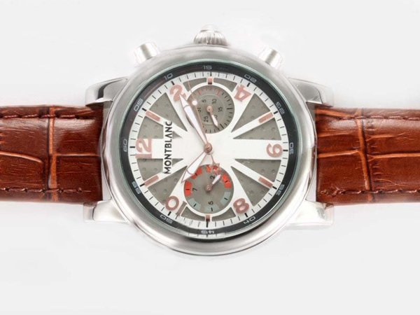 Montblanc Star Chronograph 9168 Round Grey Dial Automatic Chronograph Watch watches
