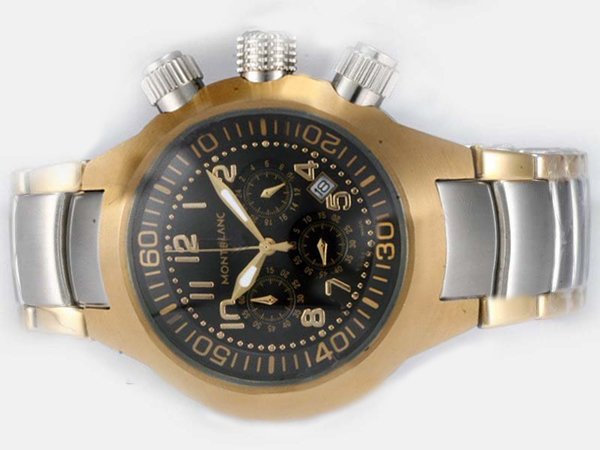 Montblanc Star Chronograph GMT 7139 Mens 47mm Quartz Chronograph Watch watches