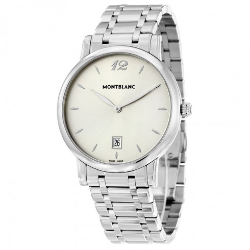 Montblanc Star Classique Silver Dial Stainless Steel Men's Watch 108768 watches