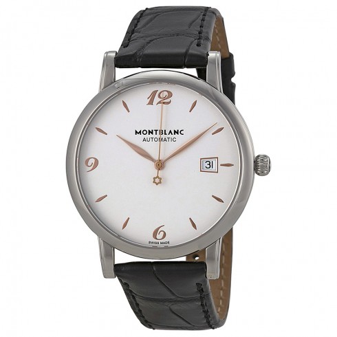 Montblanc Star Classique Silvered White Dial Automatic Men's Watch 110717 watches