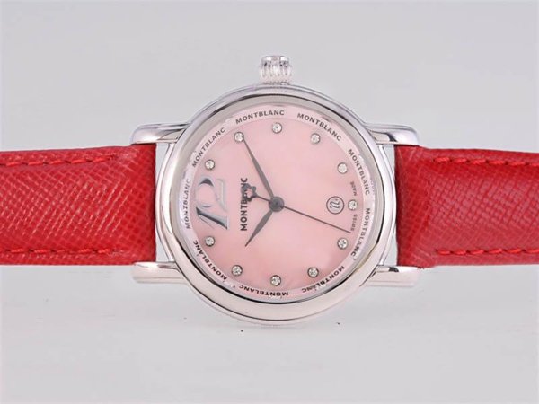 Montblanc Star Jewellery 38872 Womens 33mm Red Crocodile Leather Strap Watch watches