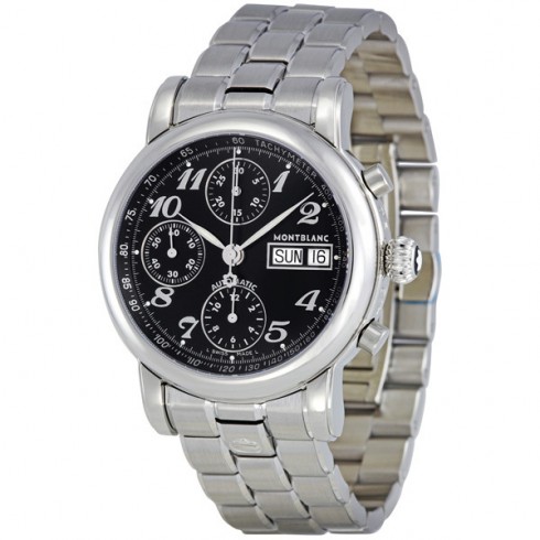 Montblanc Star XL Black Dial Chronograph Automatic Men's Watch 18966 watches