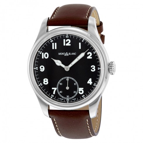 Montblanc Timewalker Black Dial Brown Leather Men's Watch 112638 watches