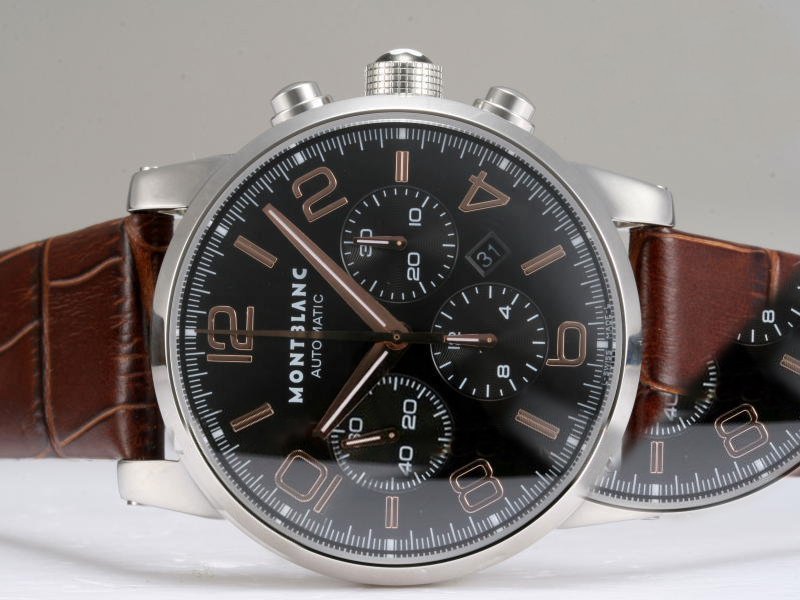 Montblanc Timewalker Chronograph 09670 43mm Black Dial Automatic Watch watches