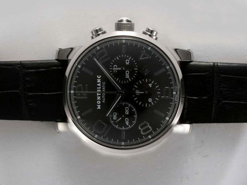 Montblanc Timewalker Chronograph 09670 43mm Stainless Steel Case Mens Watch watches