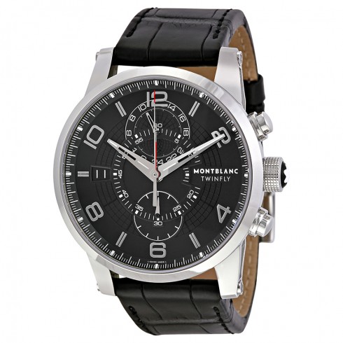 Montblanc Timewalker Chronograph Black Dial Men's Watch 105077 watches